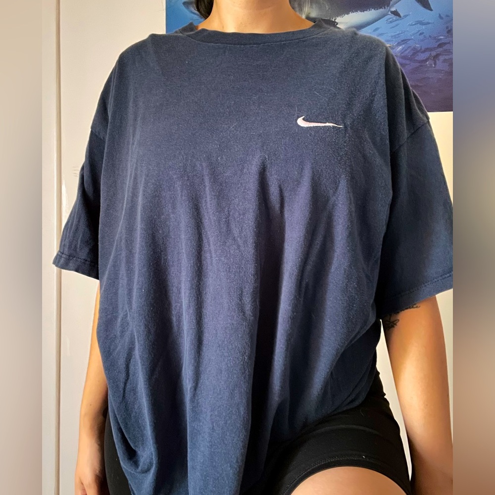 Vintage Nike made in USA 90s Swoosh embroidered Tshirt size L